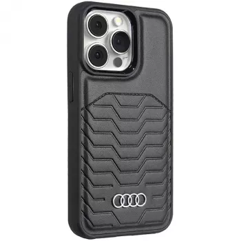 Audi Kunstlæder MagSafe Hard Case til iPhone 13 Pro Max 6,7 inch sort