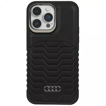 AUDI kunstlæder MagSafe hardcase til Apple iPhone 15 Pro Max 6,7 inch - sort