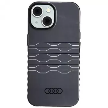 Audi IML MagSafe-cover til iPhone 15 / 14 / 13 6,1 sort hardcase AU-IMLMIP15-A6/D3-BK