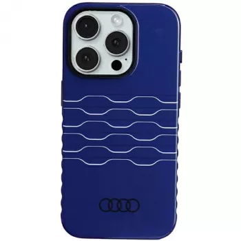 Audi IML MagSafe-cover til iPhone 15 Pro 6,1 inch navyblå hardcase