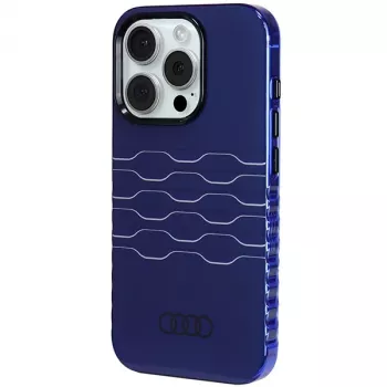Audi IML MagSafe-cover til iPhone 15 Pro 6,1 inch navyblå hardcase