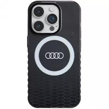 Audi IML Big Logo MagSafe-cover til iPhone 14 Pro 6,1 inch sort hardcase