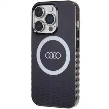 Audi IML Big Logo MagSafe-cover til iPhone 14 Pro 6,1 inch sort hardcase