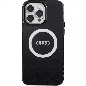 Audi IML Big Logo MagSafe-cover til iPhone 14 Pro Max 6,7 inch sort hardcase