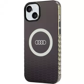 Audi IML Big Logo MagSafe-cover til iPhone 15 Plus / 14 Plus 6,7 inch sort hardcase