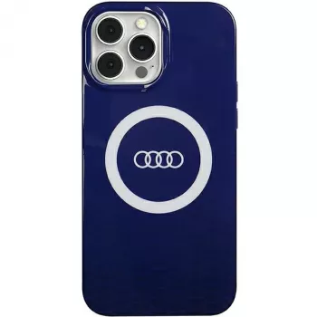 Audi IML Big Logo MagSafe-cover til iPhone 13 Pro Max 6,7 navyblå hardcase AU-IMLMIP13PM-Q5/D2-BE