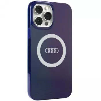 Audi IML Big Logo MagSafe-cover til iPhone 13 Pro Max 6,7 navyblå hardcase AU-IMLMIP13PM-Q5/D2-BE