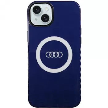 Audi IML Big Logo MagSafe-cover til iPhone 15 Plus / 14 Plus 6,7 navyblå hardcase