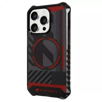 Audi IML Sport MagSafe-cover til iPhone 15 Pro Max 6,7 inch sort hardcase