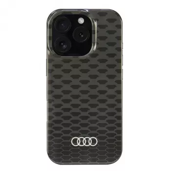 Audi IML Stitching Pattern MagSafe-hardcase til Apple iPhone 16 Pro 6,3 inch sort