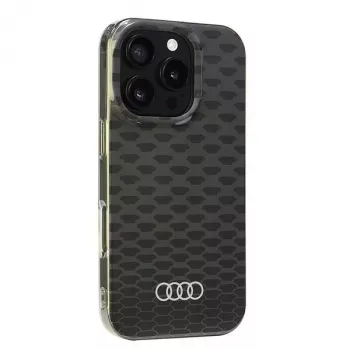 Audi IML Stitching Pattern MagSafe-hardcase til Apple iPhone 16 Pro 6,3 inch sort