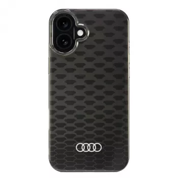 Audi IML Stitching Pattern MagSafe-hardcase til Apple iPhone 16 Plus 6,7 inch sort