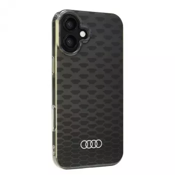 Audi IML Stitching Pattern MagSafe-hardcase til Apple iPhone 16 Plus 6,7 inch sort