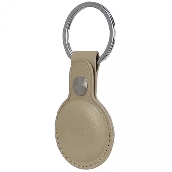 Audi syntetisk læder AirTag-cover beige AU-ATKR-Q3/D1-BG