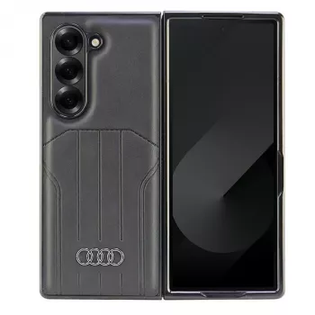 Audi Kunstlæder MagSafe Hårdt Cover til Samsung Galaxy Z Fold6 (F956) - sort