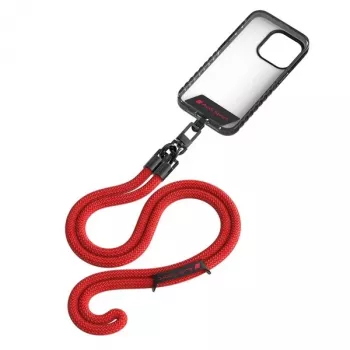 Audi Universal Telefon-Lanyard 120cm 10mm Crossbody rød AUS-CBL10-RSQ/D1-RD