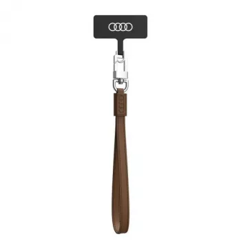 Audi Universelt Telefon Snor 28cm 10mm Læder brun AU-HSLSL-GT/D1-BN