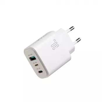 Joyroom JR-TG6 GaN 30W USB-C-netadapter - hvid