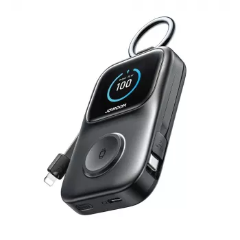 Joyroom JR-W19 5000 mAh trådløs powerbank med ur-oplader 5W sort