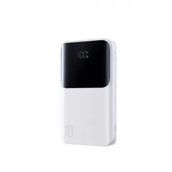 Joyroom JR-QP191 Star Series Mini 10000 mAh 22,5W powerbank med digitalt display hvid