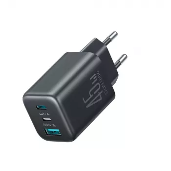 Joyroom JR-TO1 GaN 45W USB-C Lightning USB-A vægoplader - sort
