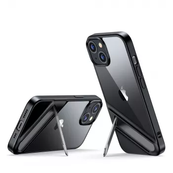 Ugreen LP634 Kickstand beskyttelsescover hardcase med blød gelramme til iPhone 14 Plus (90925) sort