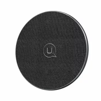 USAMS US-CD223 15W Qi trådløs opladningsplade sort