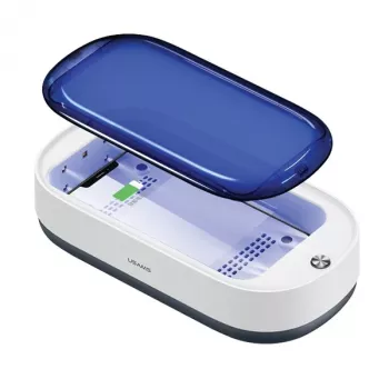 USAMS UV-C-sterilisator med trådløs lader 15W hvid ZB151XDH01 (US-ZB151)