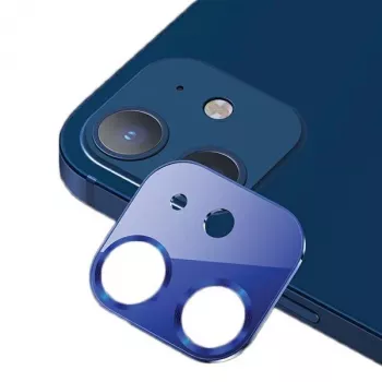 USAMS kameralinseglas til iPhone 12 metalblå BH703JTT05 (US-BH703)