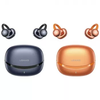 USAMS R03 Echo Clip-on TWS Earbuds, Bluetooth 6.0, Blue