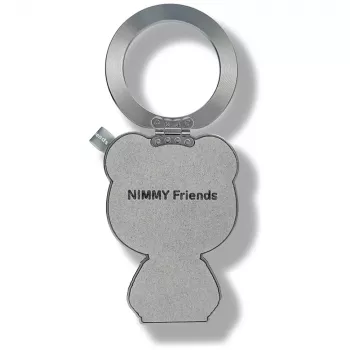 Nimmy Cool&Cute 2.0 magnetisk bjørnevedhæng, grå