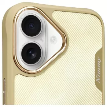 Nimmy Big Eyed Pet 2.0 Cat Case til Apple iPhone 16 6,1 inch Khaki