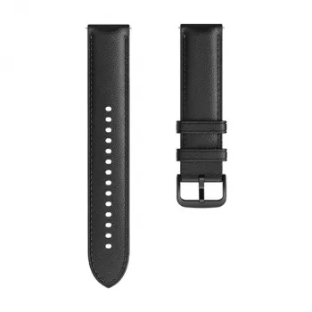 Amazfit Classic læderarmbånd, 20 mm bredde, 164-228 mm længde - sort