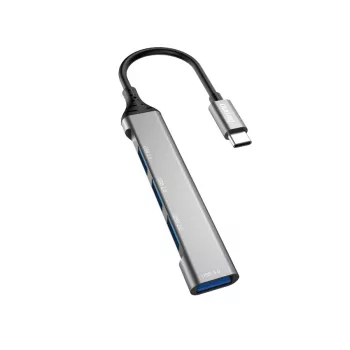 Dudao A16T USB-A-hub 4-port USB 2.0 sort
