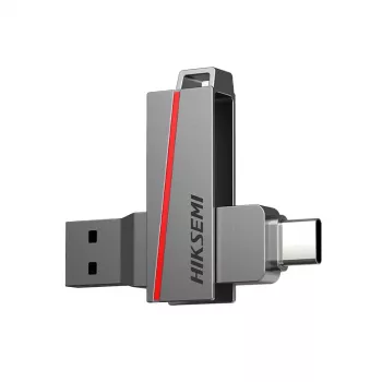 HIKSEMI CLE USB 64 GB E307C U3 dual USB 3.2 og USB Type-C grå
