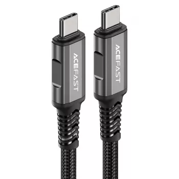 ACEFAST C1-09 USB-C til USB-C USB4 PD3.1 5A 1m kabel - grå/sort