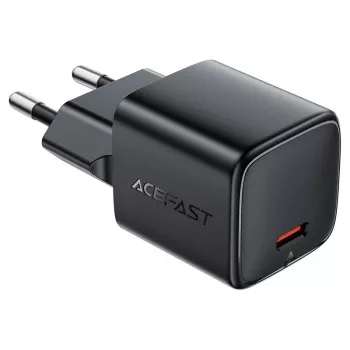 ACEFAST A117 GaN PD 20W USB-C-vægoplader - sort