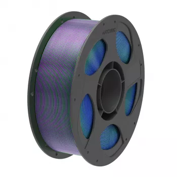Anycubic PLA Silk Tri-Color filament 1,75 mm blå, grøn, lilla AHSC14-103