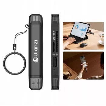 Ulanzi CR1 3-i-1 USB 3.0 / USB-C SD TF MicroSD-kortlæser 150-200 MB/s