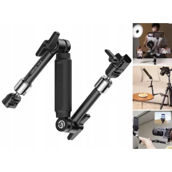Ulanzi TA10 Magic Arm 3-sektion 43 cm 4,5 kg aluminiumslegering sort