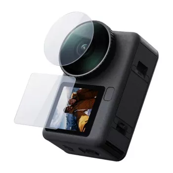 TELESIN Hærdet glas sæt til DJI Osmo Action 6 (2x linse + skærm)