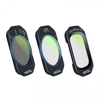 Telesin S5-FLT-44-TDJ CPL / VND / Black Mist 1/4 filtersæt til DJI Osmo Pocket 4/3