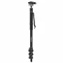 ULANZI TT35 professionelt kulfiber-enbenstativ 130 cm med væskehoved til DSLR-kamera