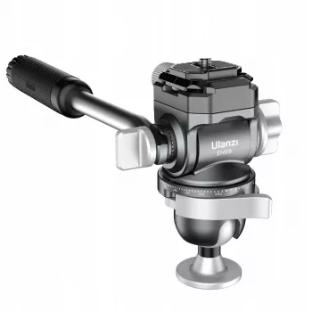 ULANZI EH09 360° panoramisk fluid-videohoved, Arca-Swiss, 5 kg belastningsevne, 1/4 inch-20 & 3/8 inch-16