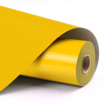LOKLiK Basic varmeoverførselsvinyl - gul - 30,5 x 180 cm
