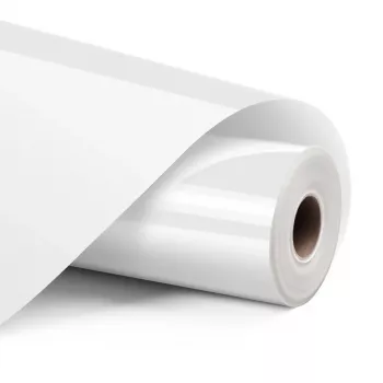 LOKLIK permanent selvklæbende vinylfolie blank - hvid - 30,5 x 180 cm (12 inch x 6 inch)