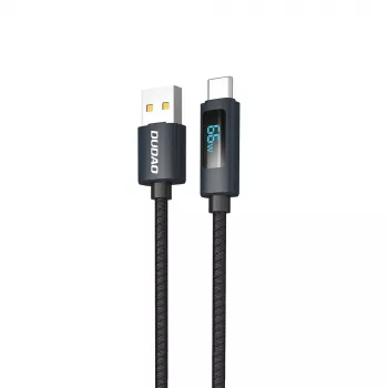 Dudao L7T USB-A til USB-C-kabel 66W 1 m sort