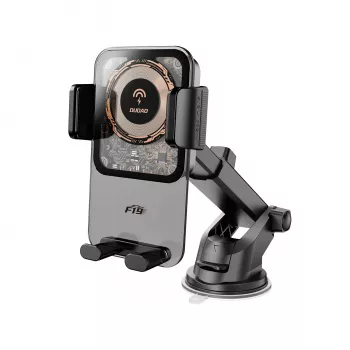 Dudao F19 bilholder med trådløs oplader 15W - sort