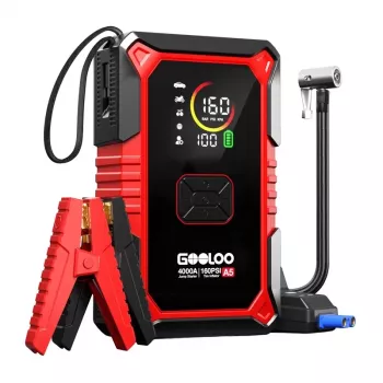 GOOLOO A5 2-i-1 jump starter med kompressor 2500A 26800mAh 150PSI