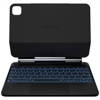 Typecase Edge tastaturcover til iPad Air 11 M2 2024 / M3 2025 / M4 2026, kulfiber, sort
